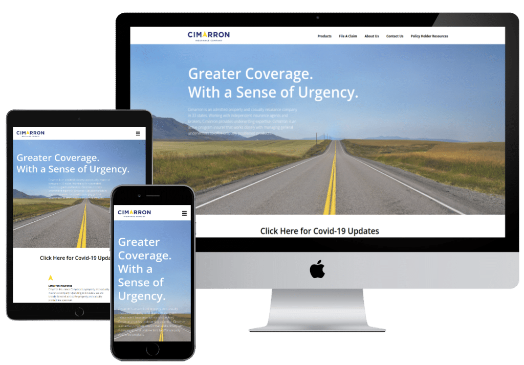 Cimarron Insurance Mockups