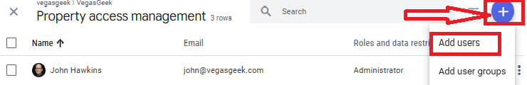 add users